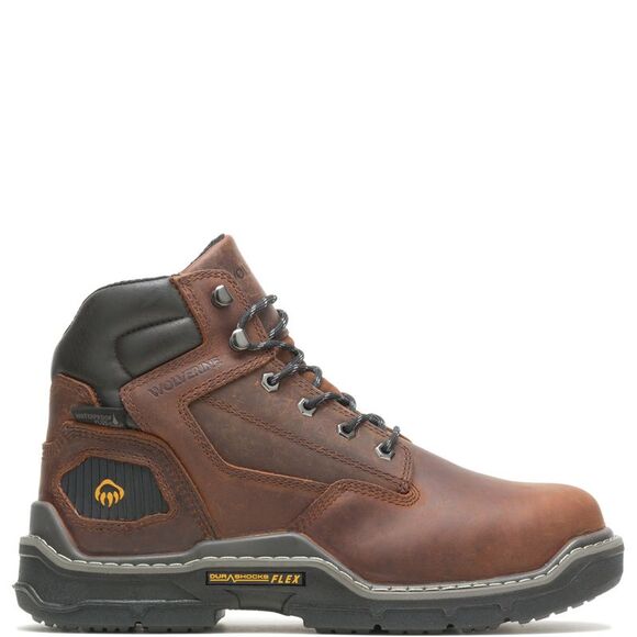 Wolverine Mens Raider DuraShocks Insulated 6" Brown Boots (NWT) - Picture 1 of 5